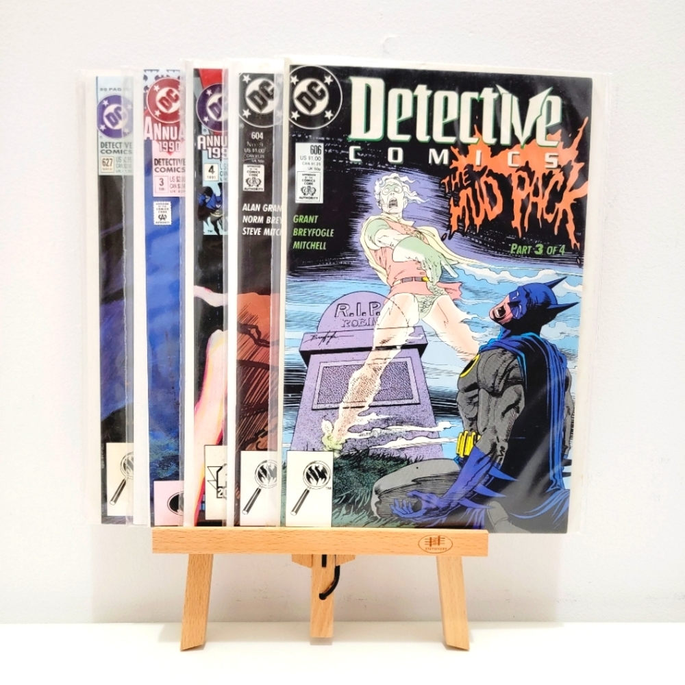DC Comics Detective Comics Batman comicbooks. Issues 604, 606, 627, Annuals 3&4